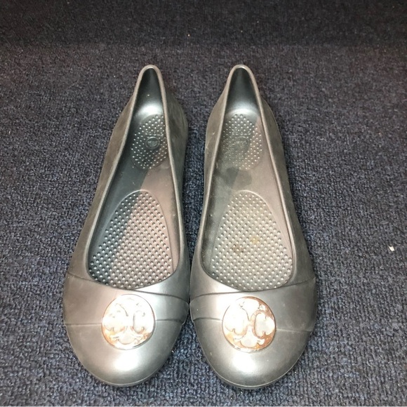 Crocs Gray Gianna Disc Ballet Flats Size 8 - Picture 1 of 10